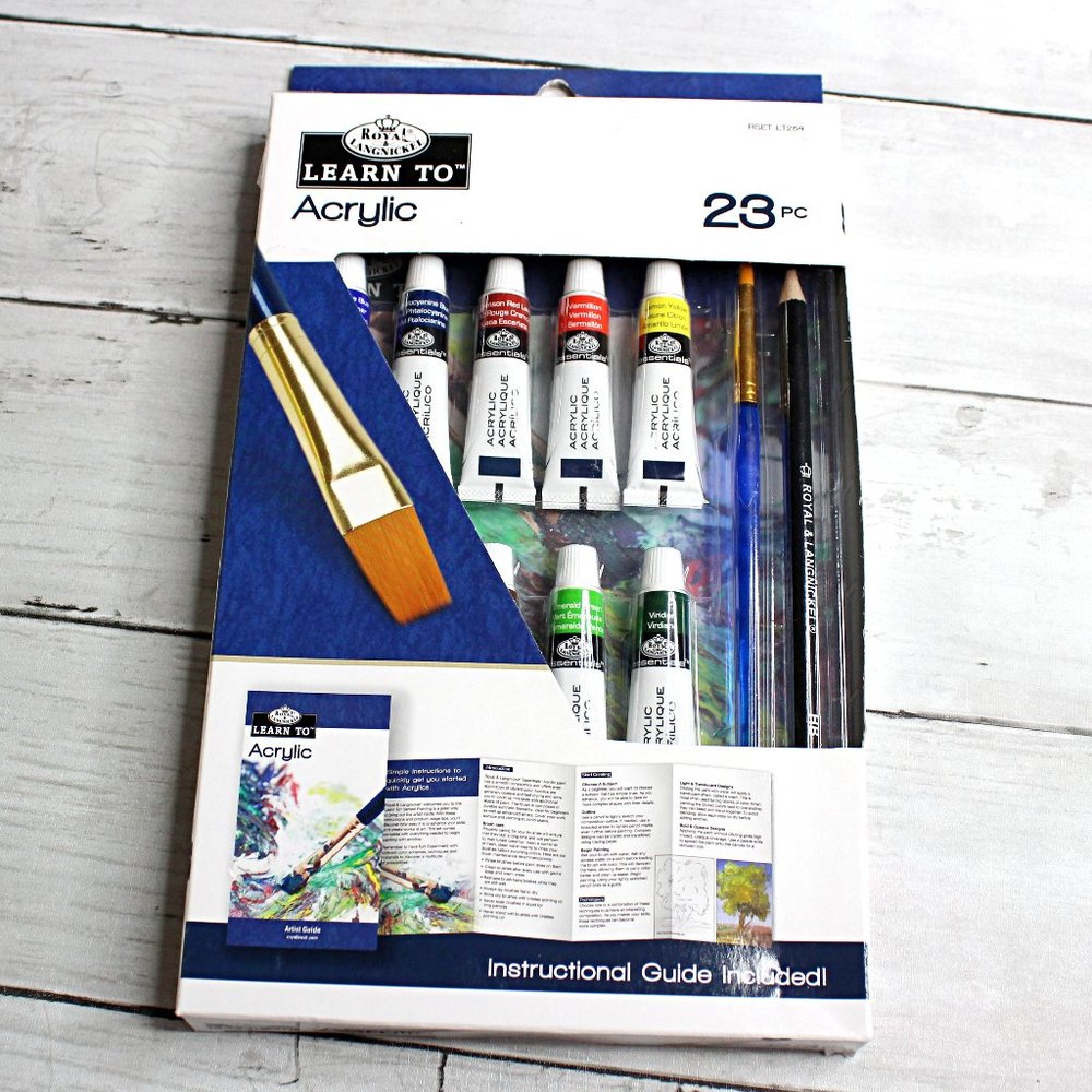 Royal & Langnickel Acrylic Tube Paint Paper Sketch Pencil Brush